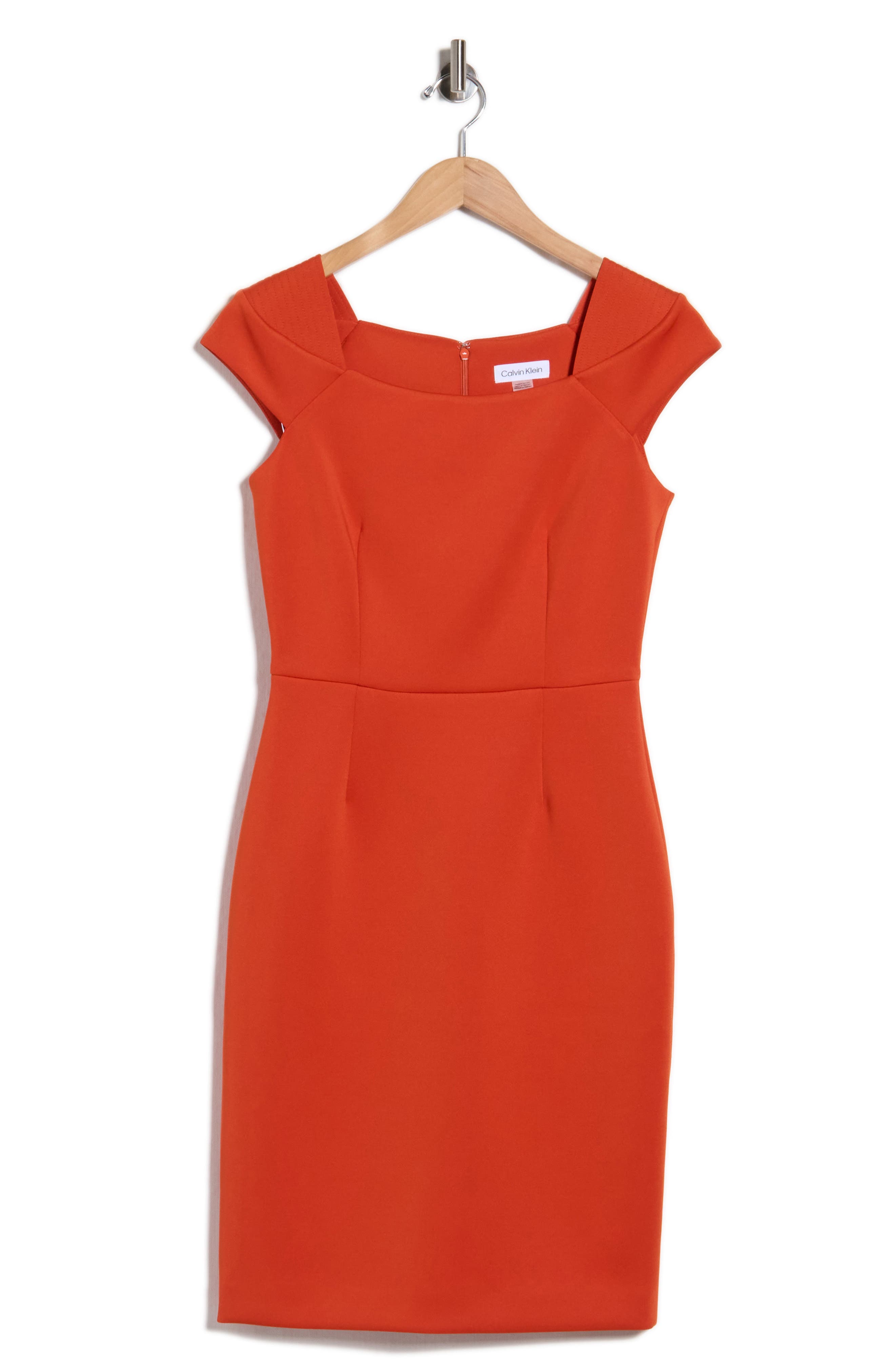 Cap Sleeve Sheath Dress