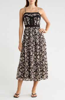 Melrose and Market Lace Bodice Tiered Dress