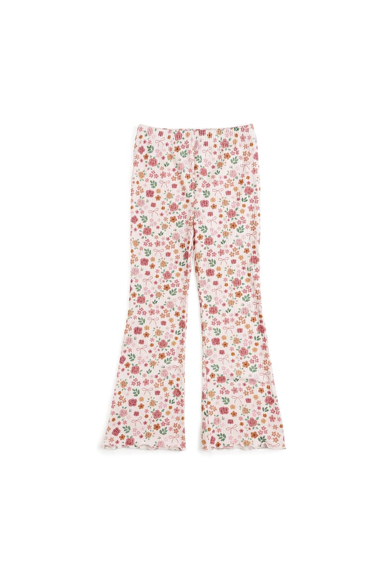 Berry Floral Flare Legging, Main, color, Mauve