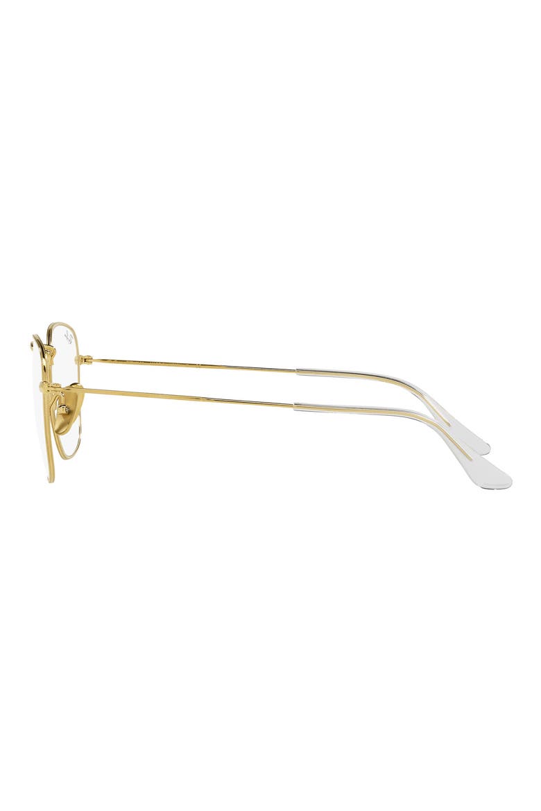 Square 51mm Square Optical Glasses, Alternate, color, MILKY IVORY