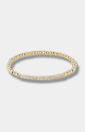 Stella & Dot Tribute Beaded Stretch Bracelet with Pave Bar