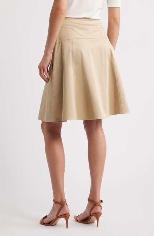 Hugo Boss Boss Velaurena A-line Skirt In Light Beige
