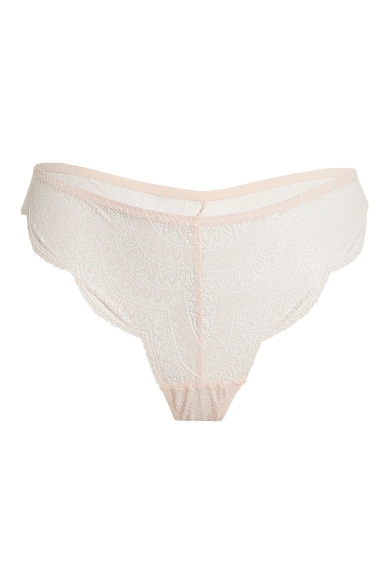 Karma Lace Tanga, Alternate, color, PETAL POWDER