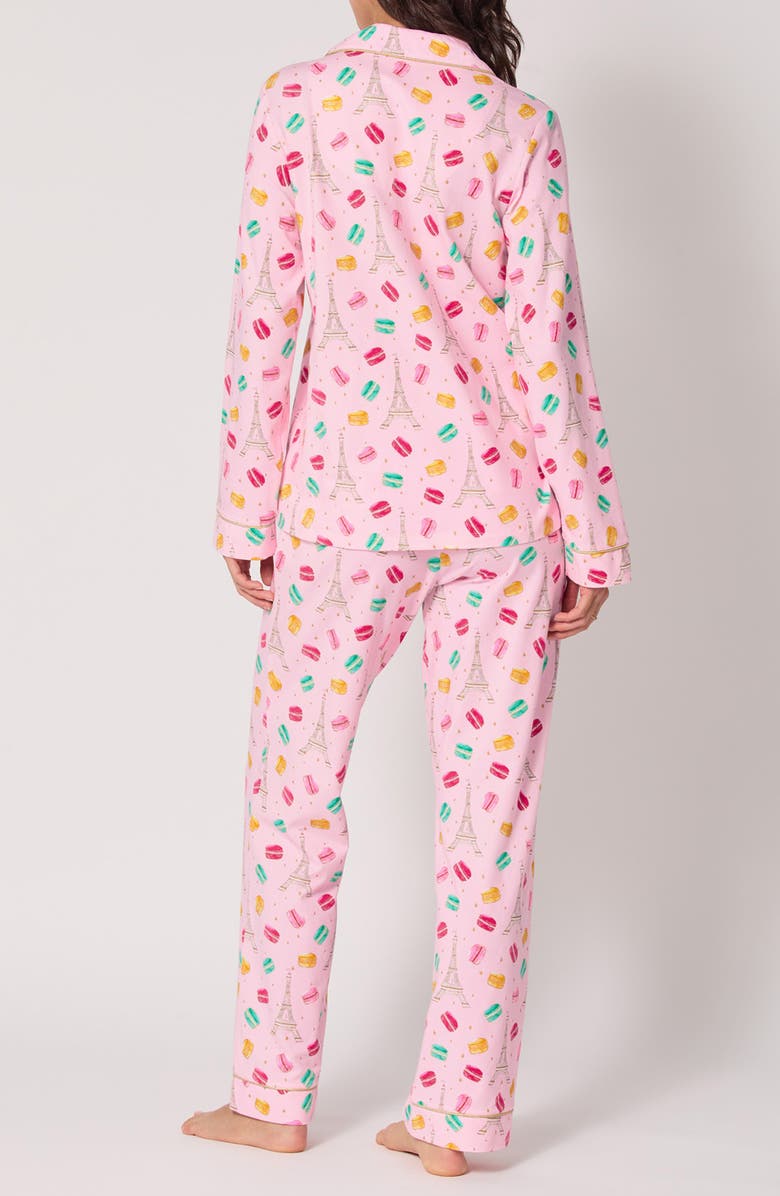 BedHead Pajamas Print Jersey Pajamas, Alternate, color, Eiffel For You