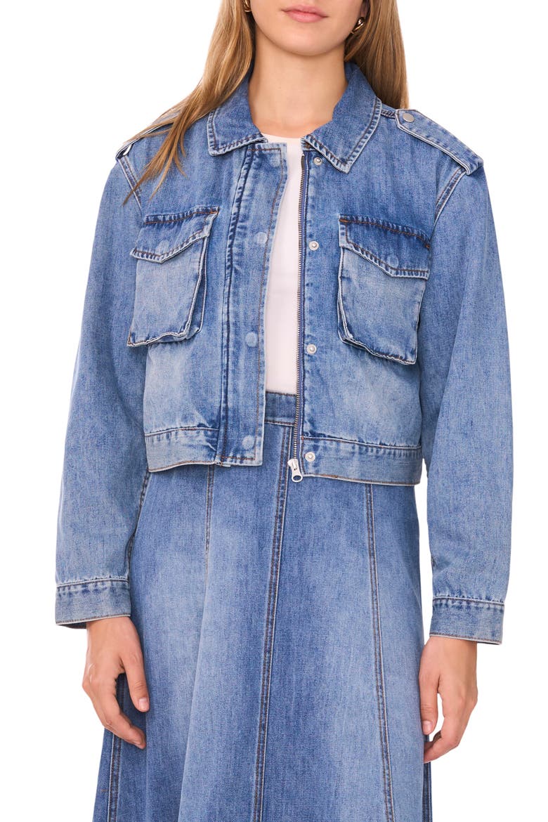 Denim Jacket, Main, color, LIGHT BLUE WASH