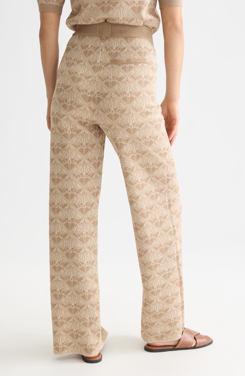 Scotch 
Soda Logo Jacquard Knit Pants, Alternate, color, Travertine