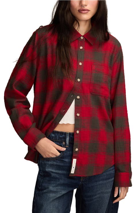 Clyde Plaid Coton Flannel Button-Up Shirt