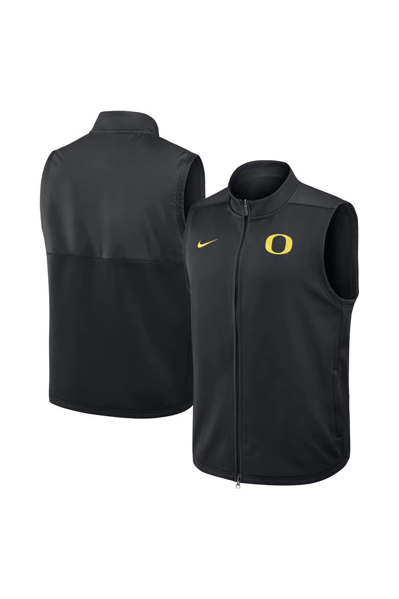 Men's Nike Black Oregon Ducks Primetime Victory Performance Full-Zip Vest, Main, color, Black