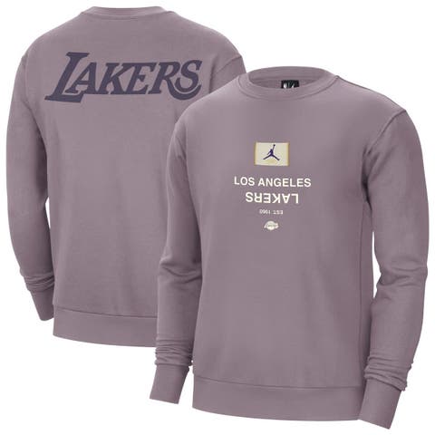 Men
s Jordan Brand Purple Los Angeles Lakers Courtside Statement Edition Heavyweight Pullover Sweatshirt