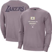 Jordan Brand Men's Jordan Brand Purple Los Angeles Lakers Courtside Statement Edition Heavyweight Pullover Sweatshirt