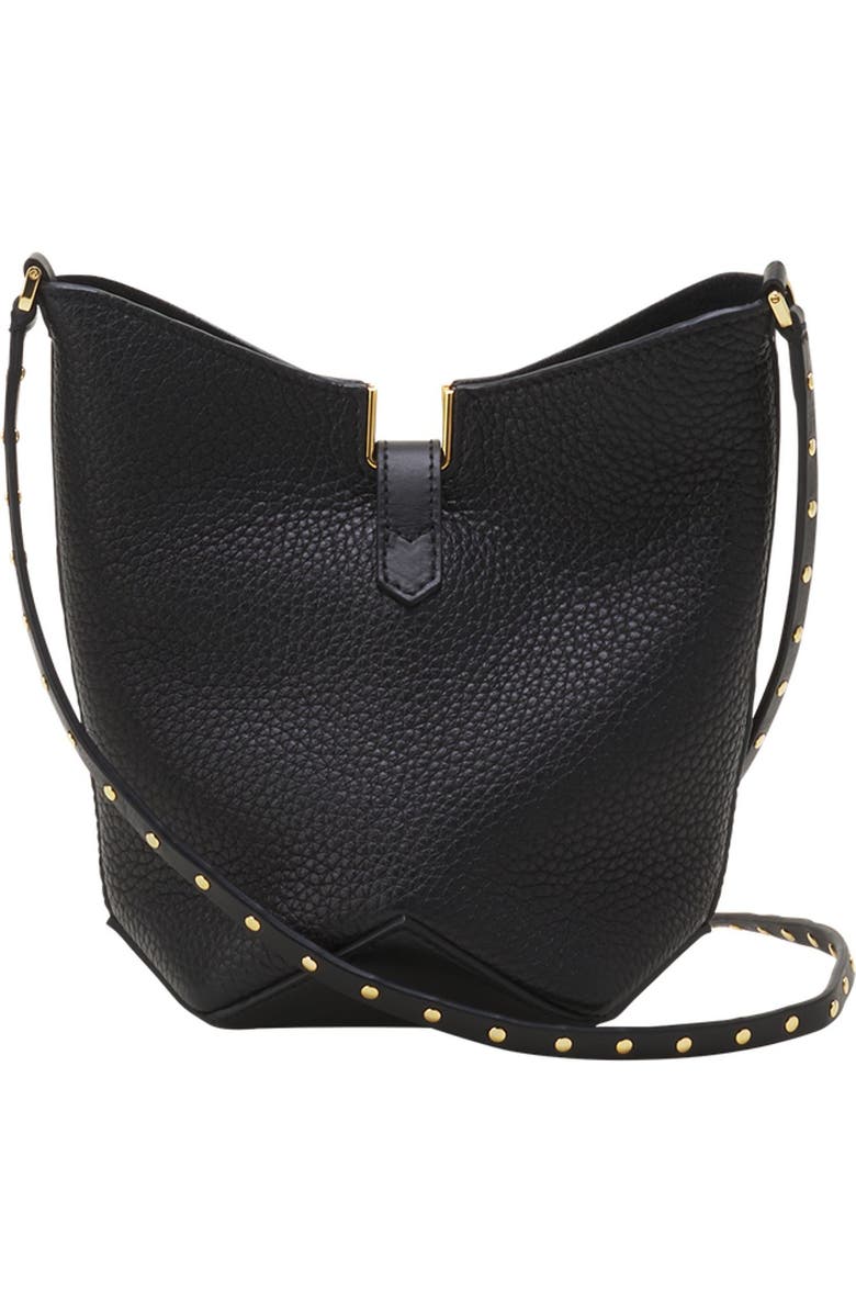 Lanvin Catch Nano By Lanvin Leather Bucket Bag, Alternate, color, Black