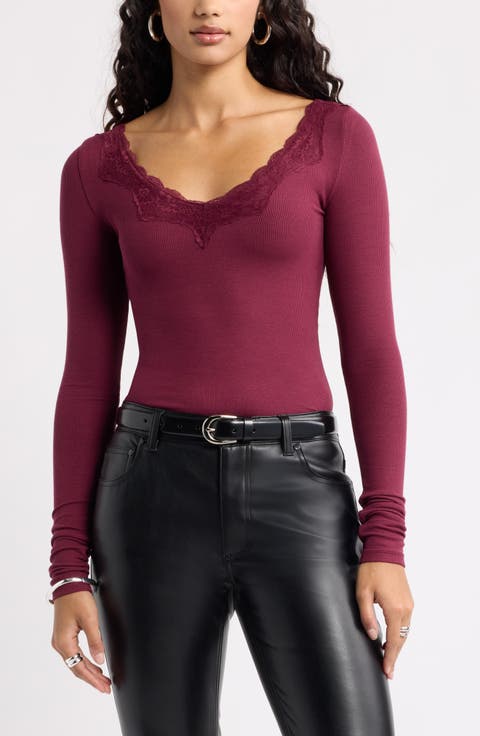 Lace Trim Top