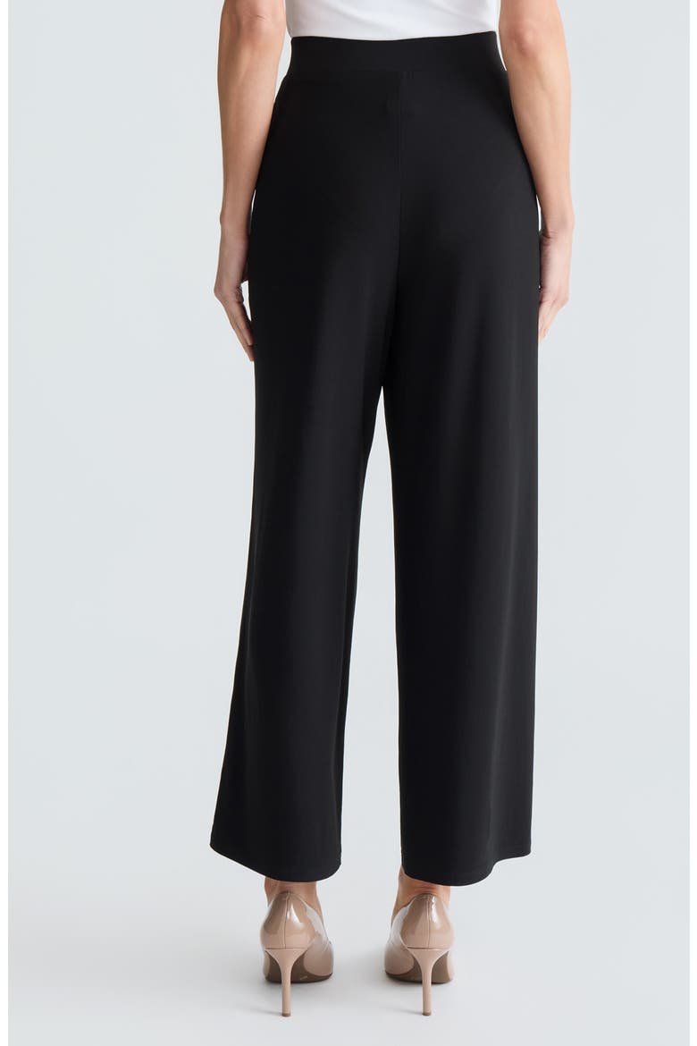 Pull-On Ankle Wide Leg Pants, Alternate, color, BLACK