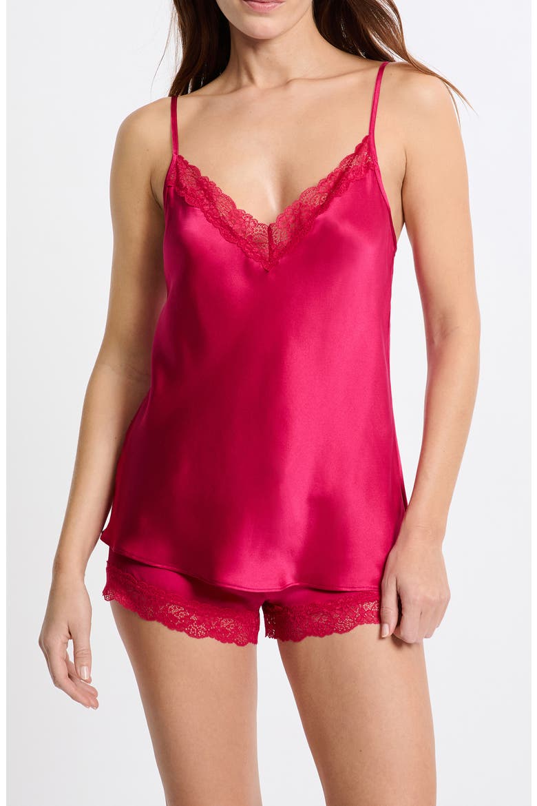 Milky Silk Camisole, Main, color, PETUNIA
