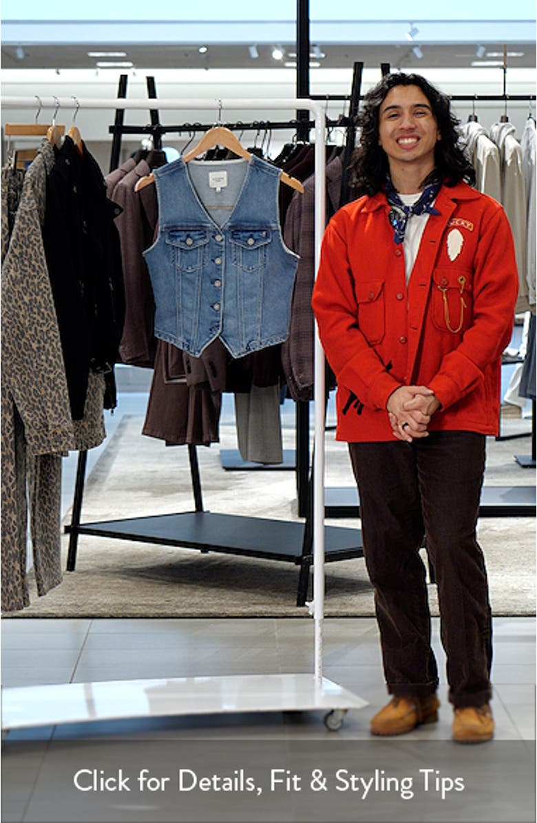 Fitted Denim Vest, sales video thumbnail