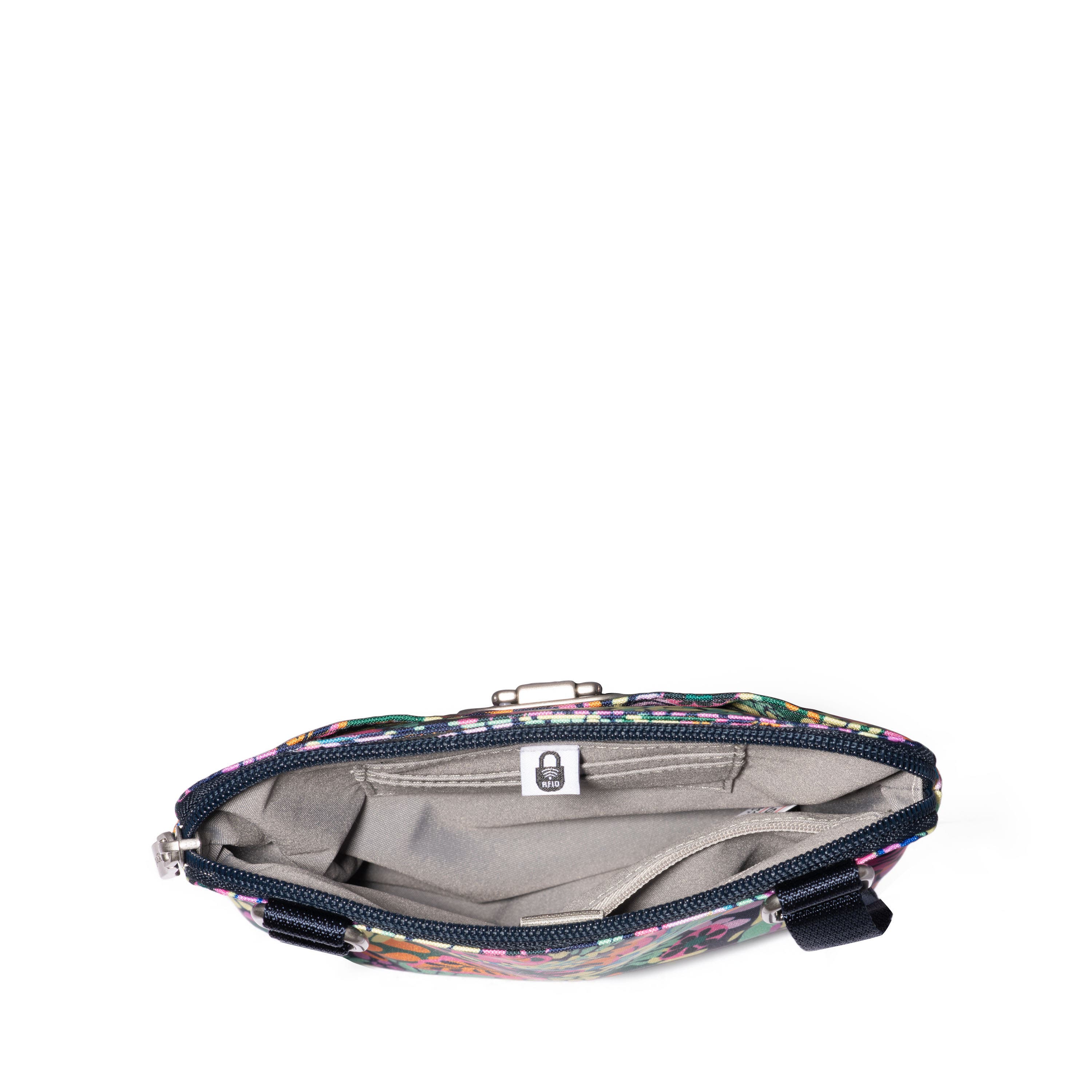 BAGGALLINI Coastal Flip Lock Mini Crossbody, Alternate, color, Paradise Print