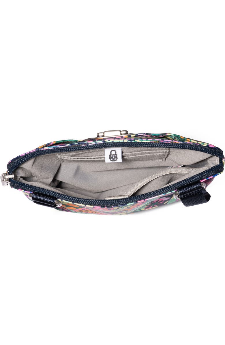 BAGGALLINI Coastal Flip Lock Mini Crossbody, Alternate, color, Paradise Print