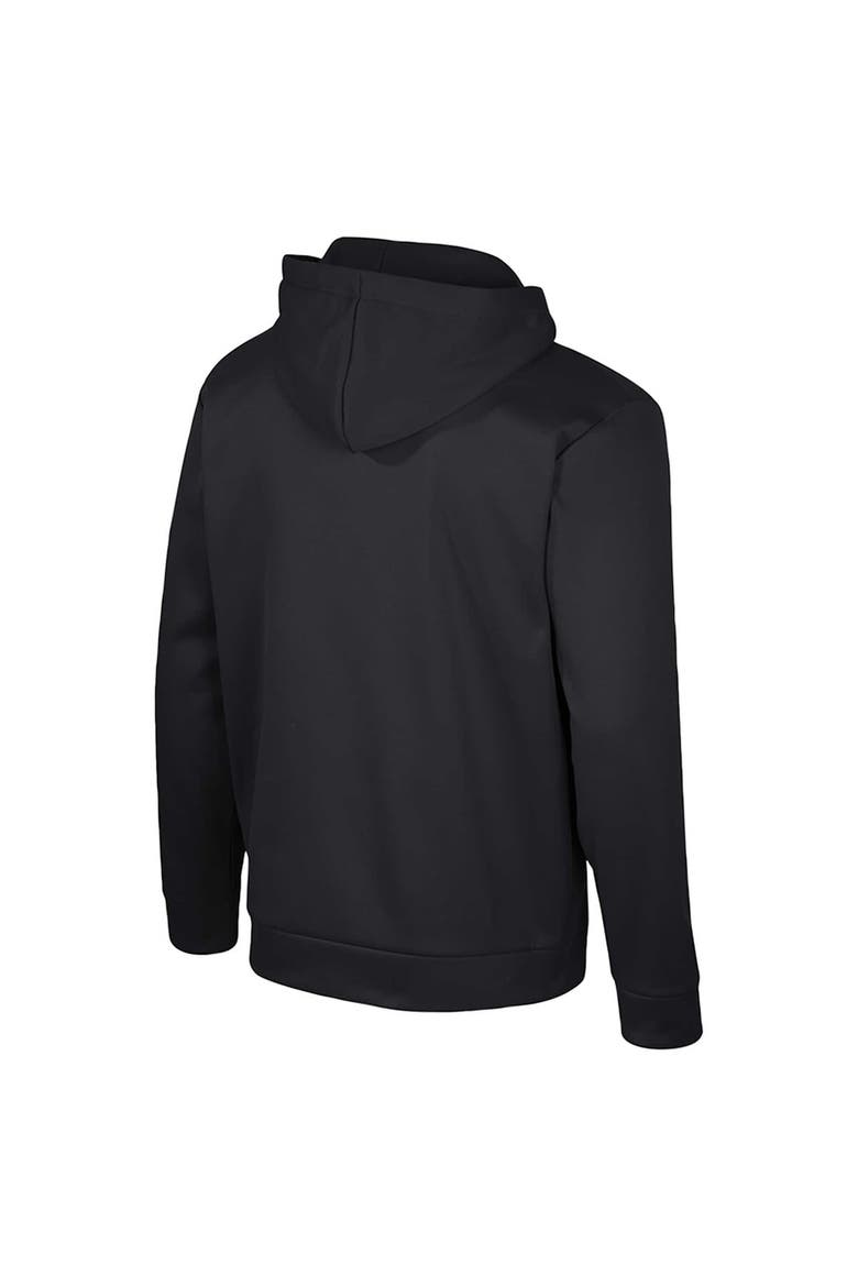 Men's Colosseum  Black Arkansas Razorbacks Quarter-Zip Hoodie, Alternate, color, Black