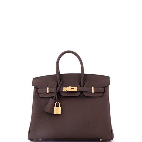 Birkin Handbag Brown Togo with Gold Hardware 25