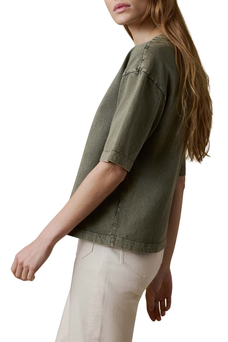 Vintage Inspired Cotton T-Shirt, Alternate, color, ISLAND OLIVE