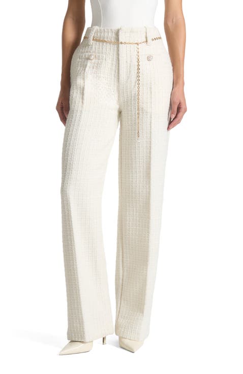 Nathalie Tweed Trousers with Belt