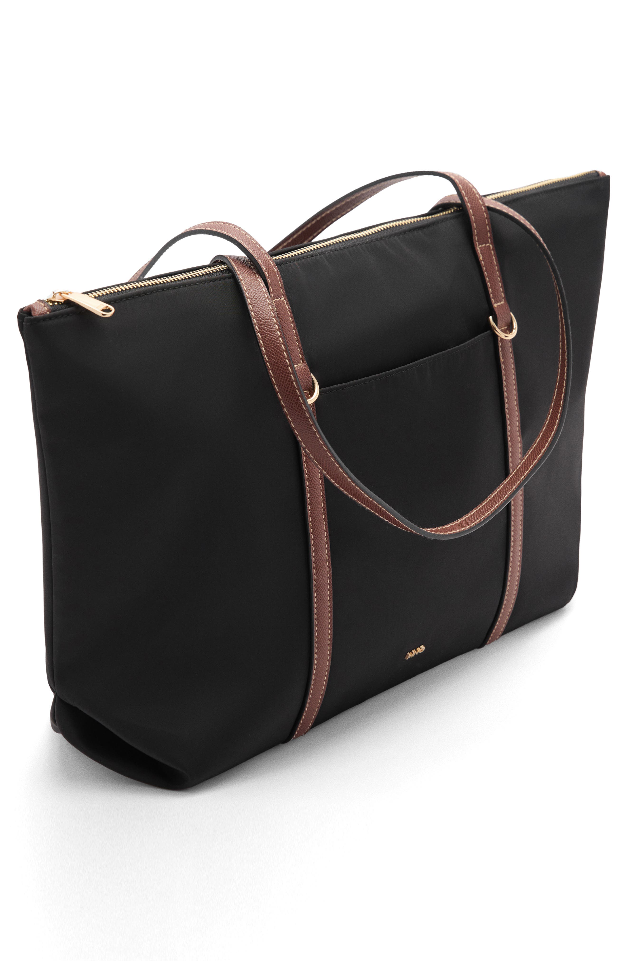 MANGO Nylon Shopper Bag, Alternate, color, 