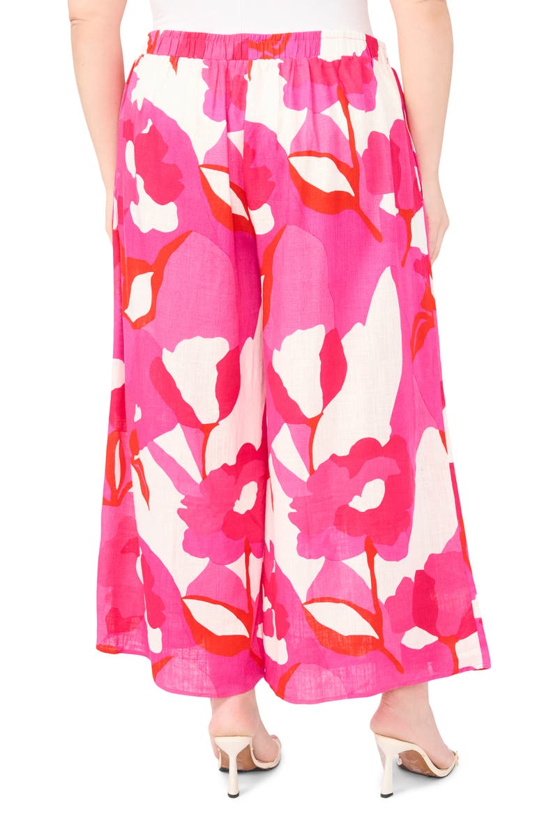 Floral Print Drawstring Pants, Alternate, color, NEW IVORY POPPY PRINT