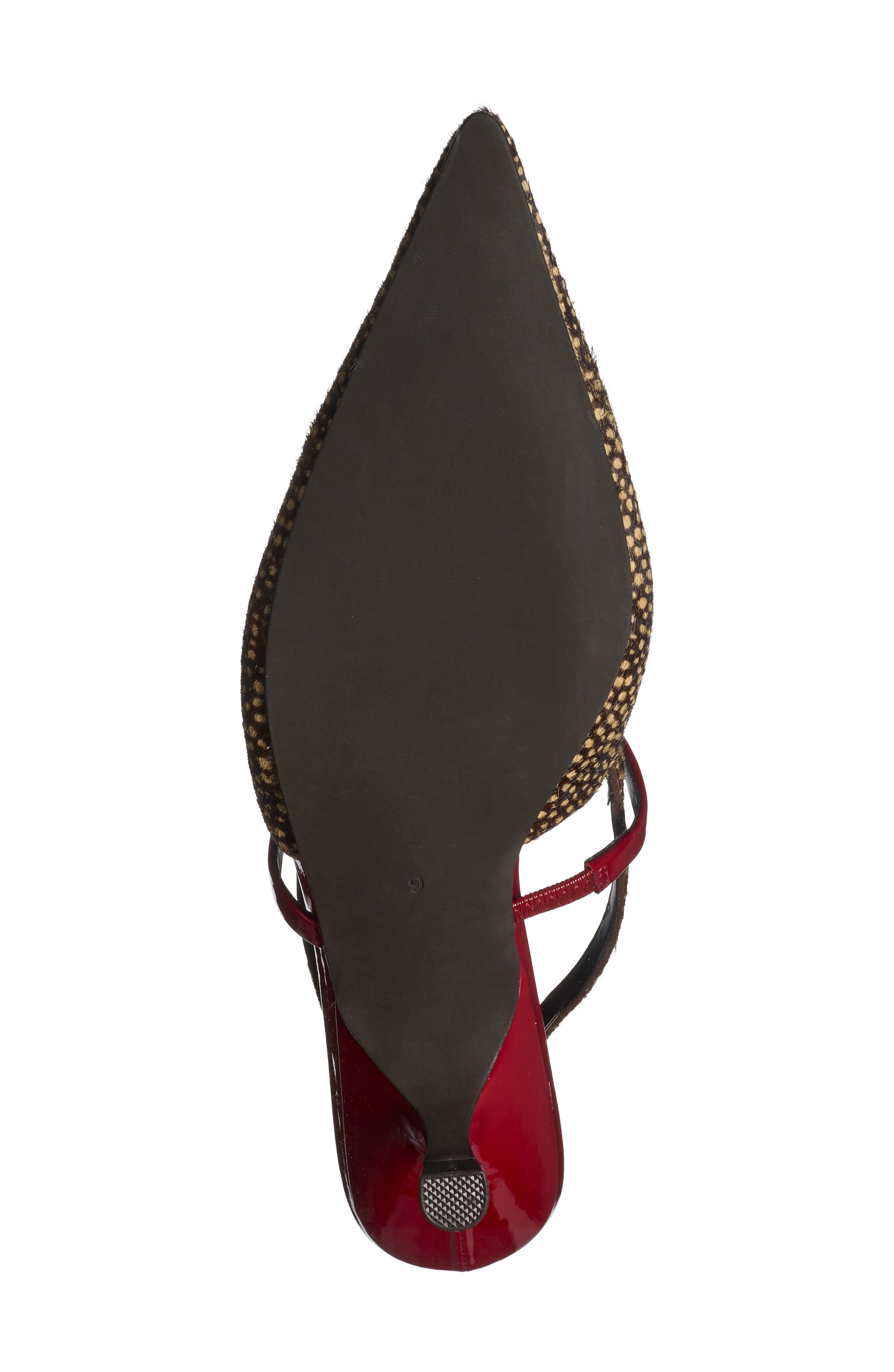 Tanya Genuine Calf Hair Pump, Alternate, color, BROWN DOT RED COMBO