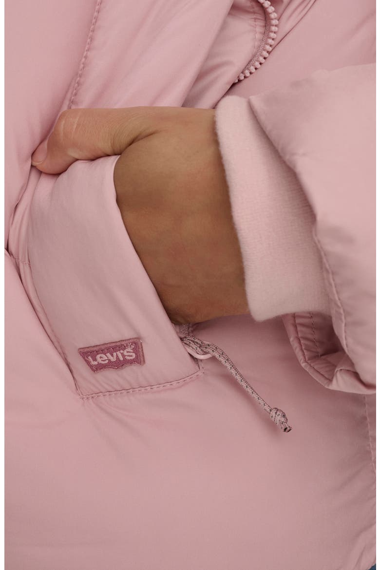 Hooded Quilted Puffer Jacket, Alternate, color, PALE MAUVE