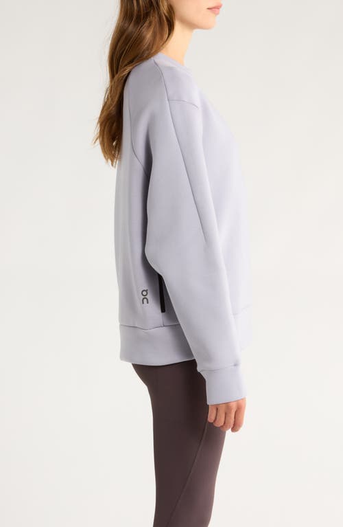 On Focus Tech Stretch-jersey Sweatshirt In Gray