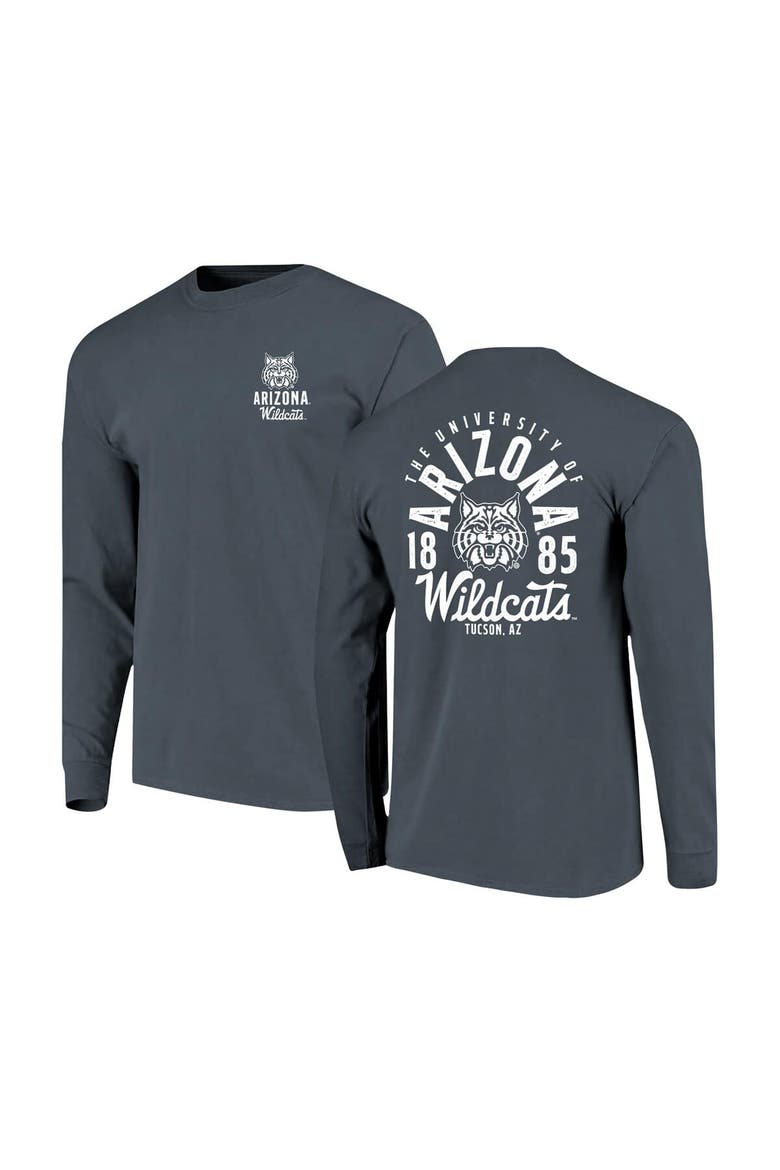 Men's Navy Arizona Wildcats Comfort Colors Mascot Overlay Long Sleeve T-Shirt, Main, color, Navy