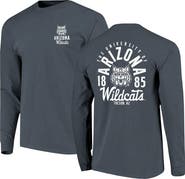 IMAGE ONE Men's Navy Arizona Wildcats Comfort Colors Mascot Overlay Long Sleeve T-Shirt