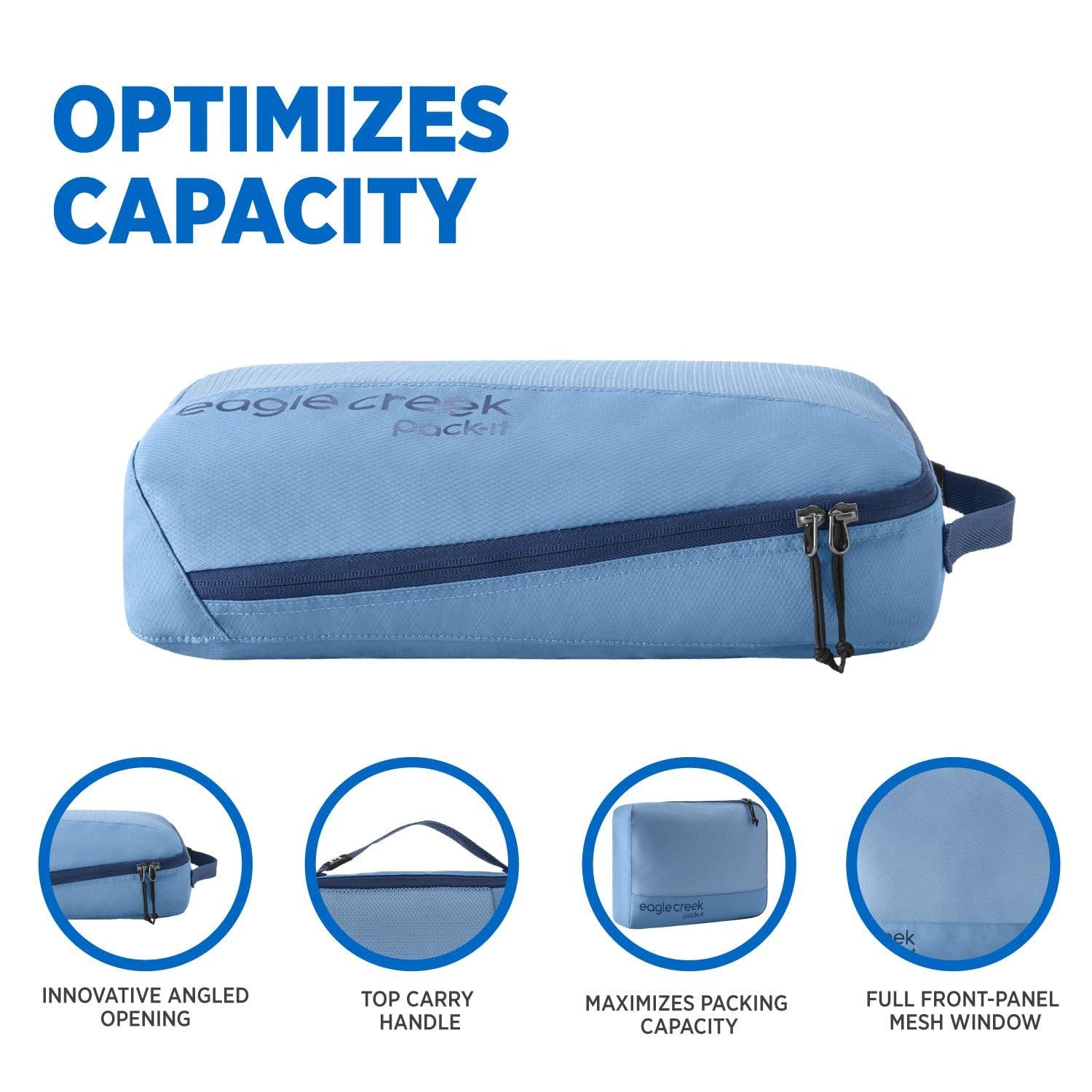EAGLE CREEK Pack-It Reveal Medium Cube, Alternate, color, Blue Dawn