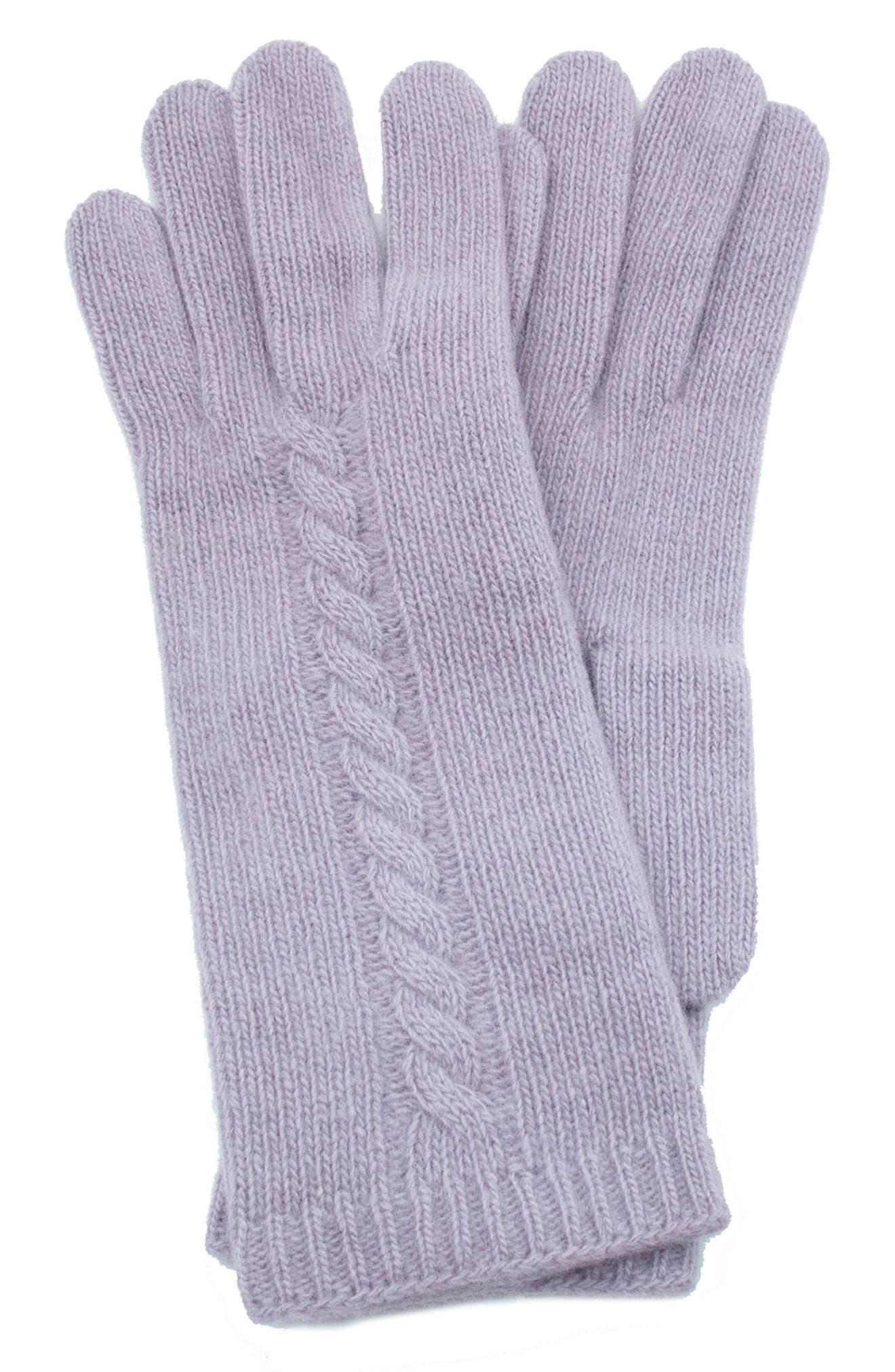 Portolano Cable Knit Cashmere Gloves