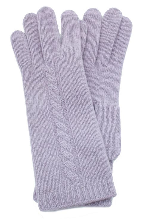 Cable Knit Cashmere Gloves
