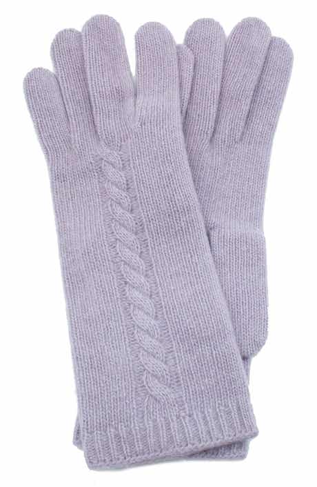 Portolano Cable Knit Cashmere Gloves
