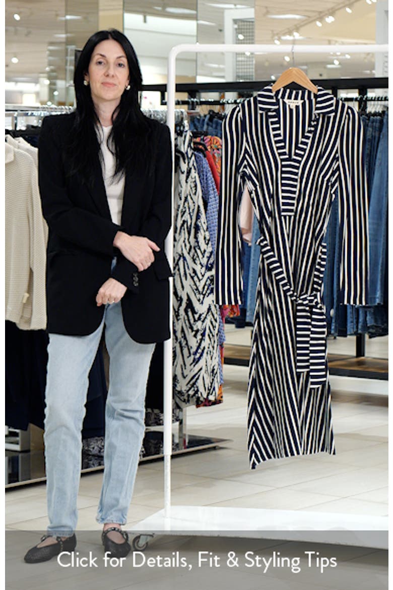 Imogen Stripe Long Sleeve Jersey Dress video