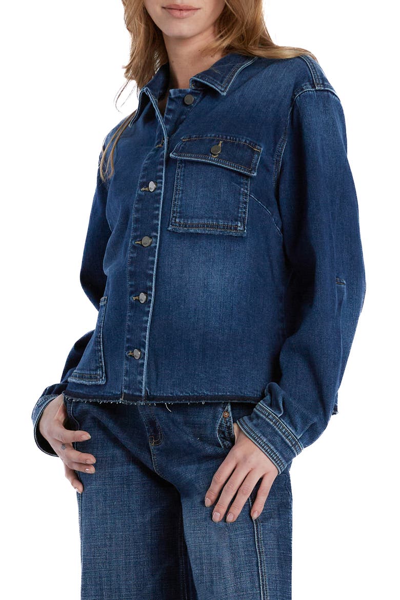 Maddie Denim Jacket, Alternate, color, SAIL BLUE