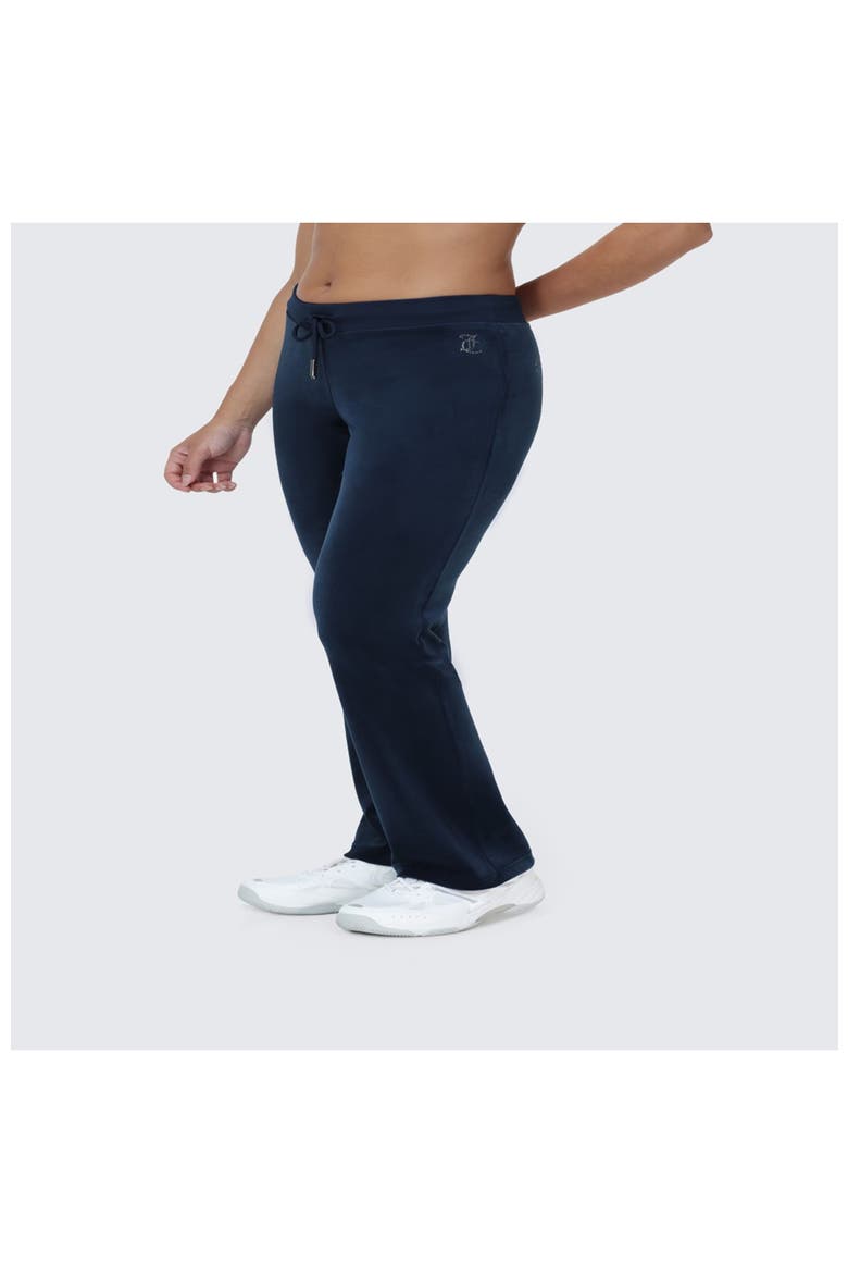 Rib Waist Track Pant With Double Bling, Alternate, color, REGAL BLUE