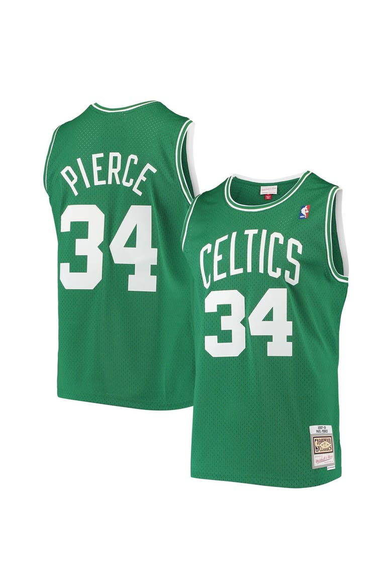 Men's Mitchell & Ness Paul Pierce Kelly Green Boston Celtics Hardwood Classics Swingman Jersey, Main, color, Kelly Green