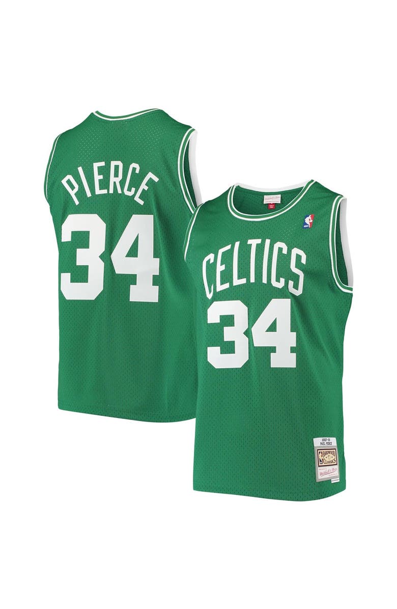 Mitchell & Ness Men's Mitchell & Ness Paul Pierce Kelly Green Boston Celtics Hardwood Classics Swingman Jersey, Main, color, Kelly Green
