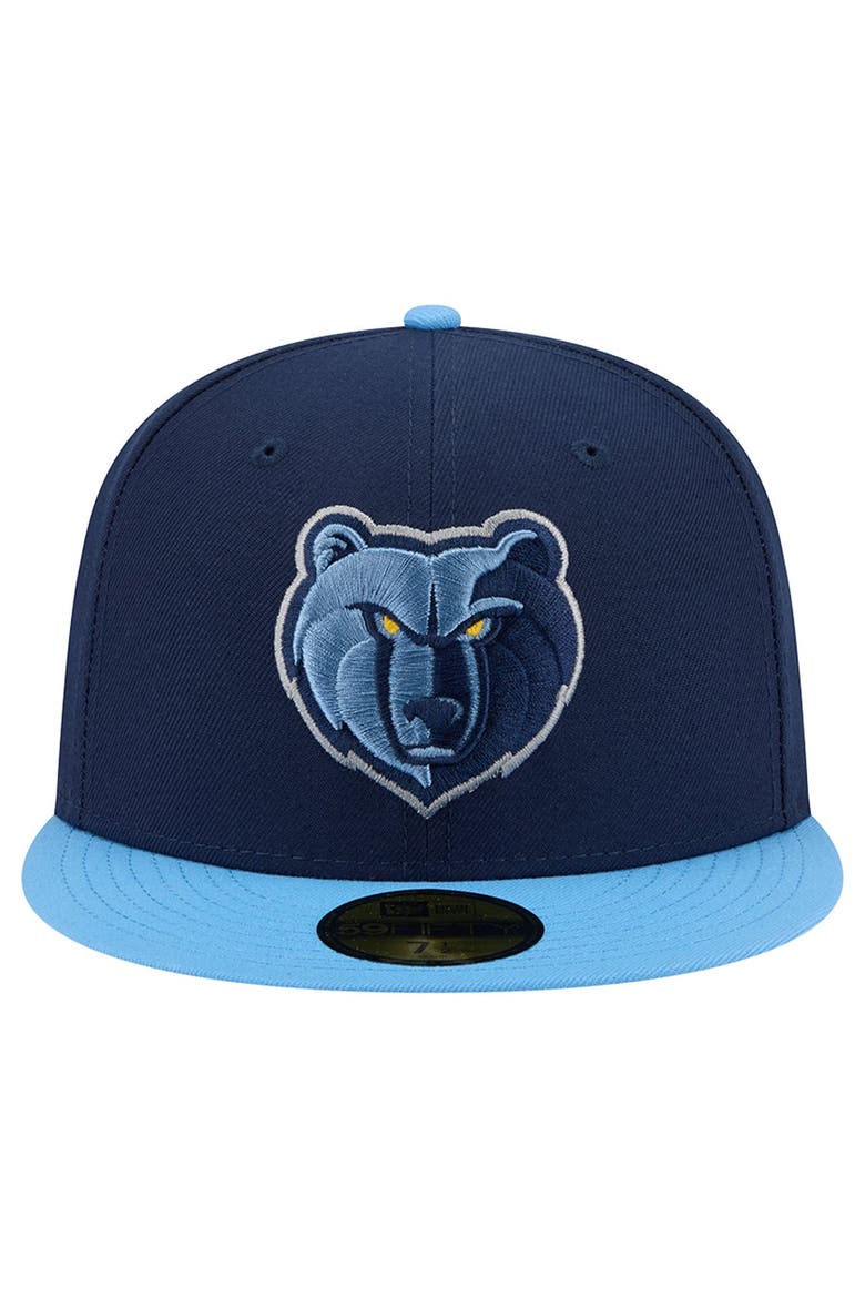 Men's New Era Navy Memphis Grizzlies Two-Tone 59FIFTY Fitted Hat, Alternate, color, Navy
