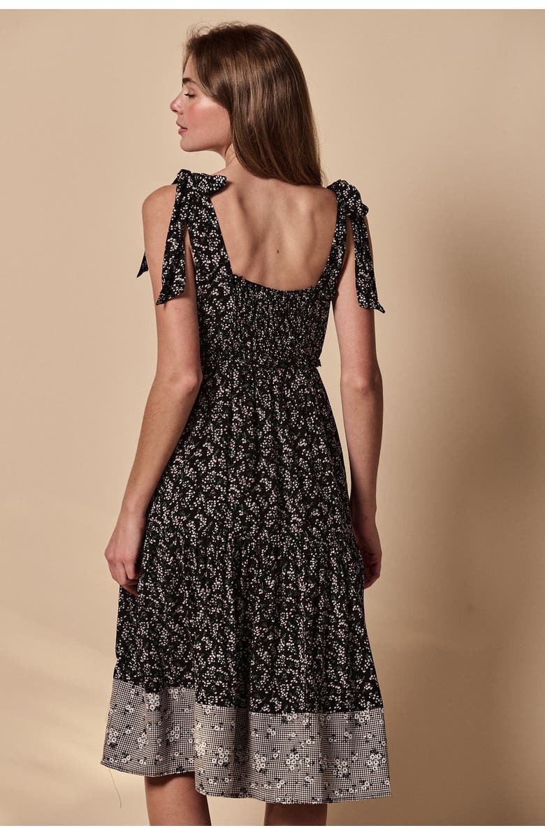 The Shirt by Rochelle Behrens The Sylvanna Dress, Alternate, color, Black Floral