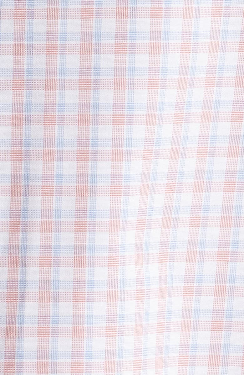 Peter Millar Mingus Tailored Fit Check Performance Poplin Button-Down Shirt, Alternate, color,