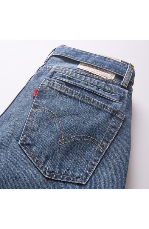 Sacai + Levi's Belted High-rise Wide-leg Jeans In Blue