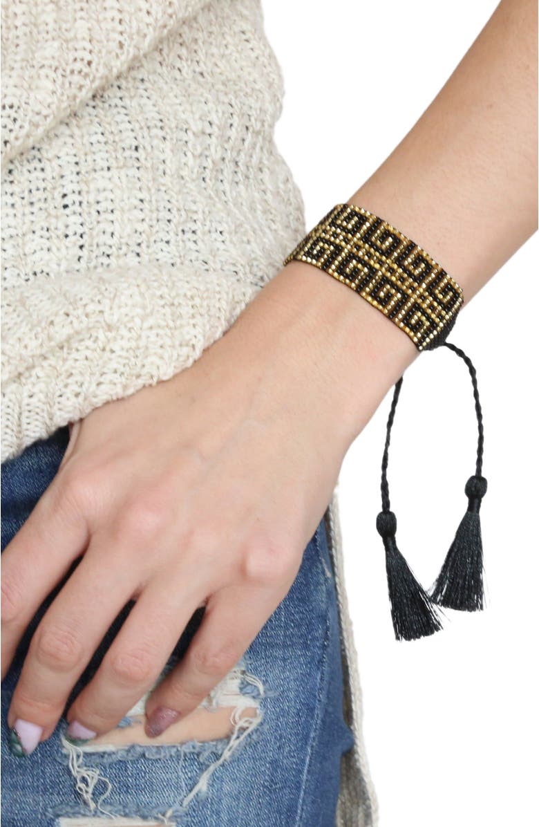 Fosterie Key Cuff Bracelet, Alternate, color, Black