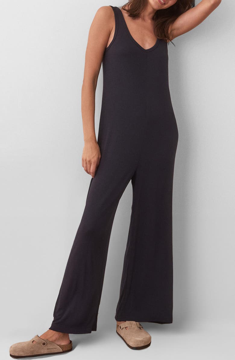 Marine Layer Lexi Rib Lounge Jumpsuit, Main, color,