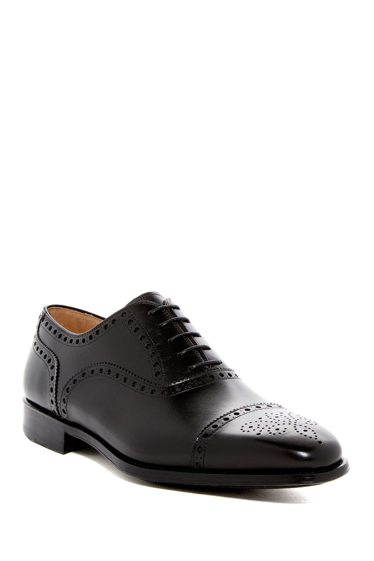 Magnanni Cieza Leather Medallion Brogue Oxford, Main, color, 