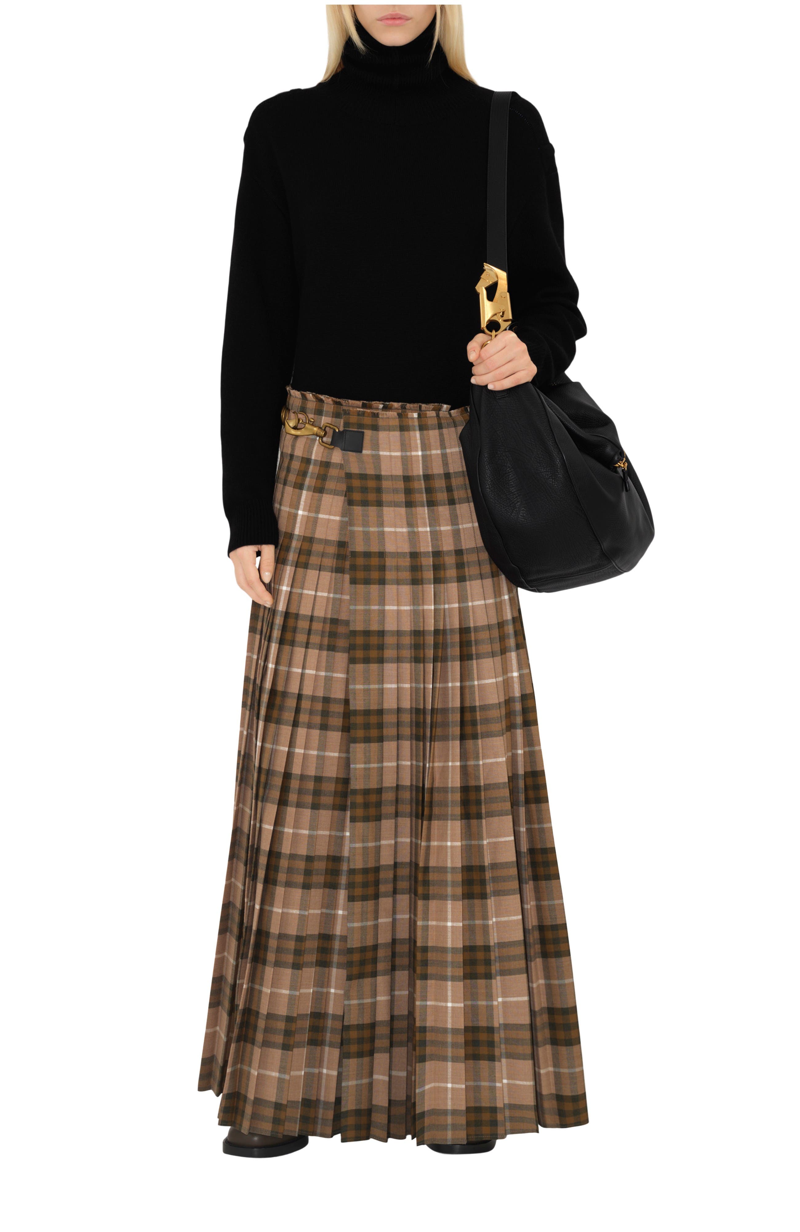 burberry wool skirt