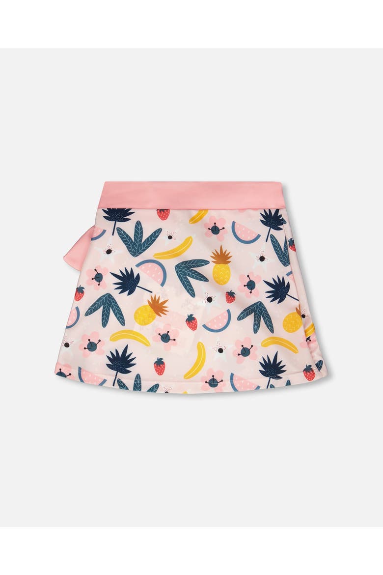 Fruits Beach Skirt Cover-Up, Alternate, color, Pink Printed Fruits